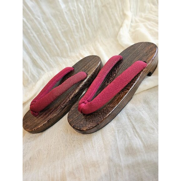 Japanese Geta Wooden clog sandals size 7.5-8 (24 cm) for kimono - Picture 4 of 6